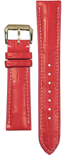 Load image into Gallery viewer, Crocodile Leather Watch Strap - Pink