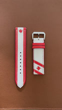 Load and play video in Gallery viewer, Canadian Flag - Engraved Leather Watch Straps