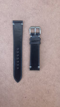 Load and play video in Gallery viewer, Shell Cordovan Leather Watch Strap - Black
