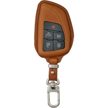 Load image into Gallery viewer, Ford Silverado Key Fob Cover - Brown Vachetta