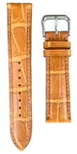 Load image into Gallery viewer, Crocodile Leather Watch Strap - Light Brown