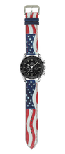 Load image into Gallery viewer, USA Flag - Engraved Leather Watch Straps