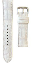 Load image into Gallery viewer, Crocodile Leather Watch Strap - Sand White