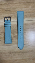 Load and play video in Gallery viewer, Epsom Leather Watch Strap - Baby Blue