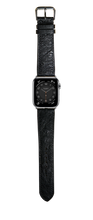 Load image into Gallery viewer, Ostrich Leather Watch Strap - Black