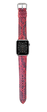 Load image into Gallery viewer, Snake Skin Watch Strap - Red