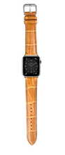 Load image into Gallery viewer, Crocodile Leather Watch Strap - Light Brown
