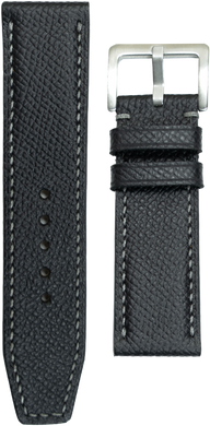 Epsom Leather Watch Strap - Black