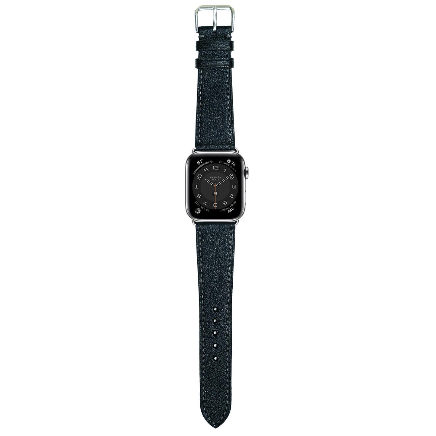 Alran Goat Leather Watch Strap - Black