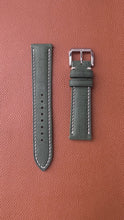 Load and play video in Gallery viewer, Babele Linen Leather Watch Strap - Verde