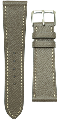 Epsom Leather Watch Strap - Gray