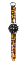 Load image into Gallery viewer, Crocodile Leather Watch Strap - Mixing Dye
