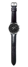 Load image into Gallery viewer, Ostrich Leg Leather Watch Strap - Black