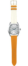 Load image into Gallery viewer, Swift Leather Watch Strap - Orange/White