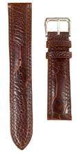 Load image into Gallery viewer, Ostrich Leg Leather Watch Strap - Dark Brown