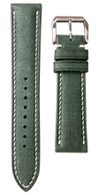 Load image into Gallery viewer, Babele Linen Leather Watch Strap - Verde