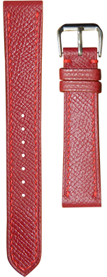 Epsom Leather Watch Strap - Red