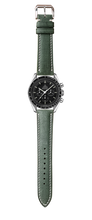 Load image into Gallery viewer, Babele Linen Leather Watch Strap - Verde
