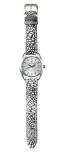 Load image into Gallery viewer, Ostrich Leg Stonewash Leather Watch Strap - Gray