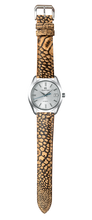 Load image into Gallery viewer, Ostrich Leg Stonewash Leather Watch Strap - Brown
