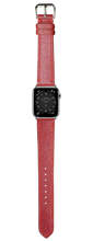 Load image into Gallery viewer, Epsom Leather Watch Strap - Red