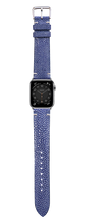 Load image into Gallery viewer, Stingray Leather Watch Strap - Blue