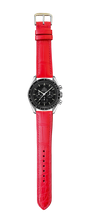 Load image into Gallery viewer, Crocodile Leather Watch Strap - Red
