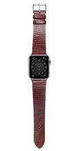 Load image into Gallery viewer, Lizard Leather Watch Strap - Red