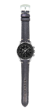Load image into Gallery viewer, Stingray Leather Watch Strap - Black