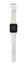 Load image into Gallery viewer, Crocodile Leather Watch Strap - Sand White