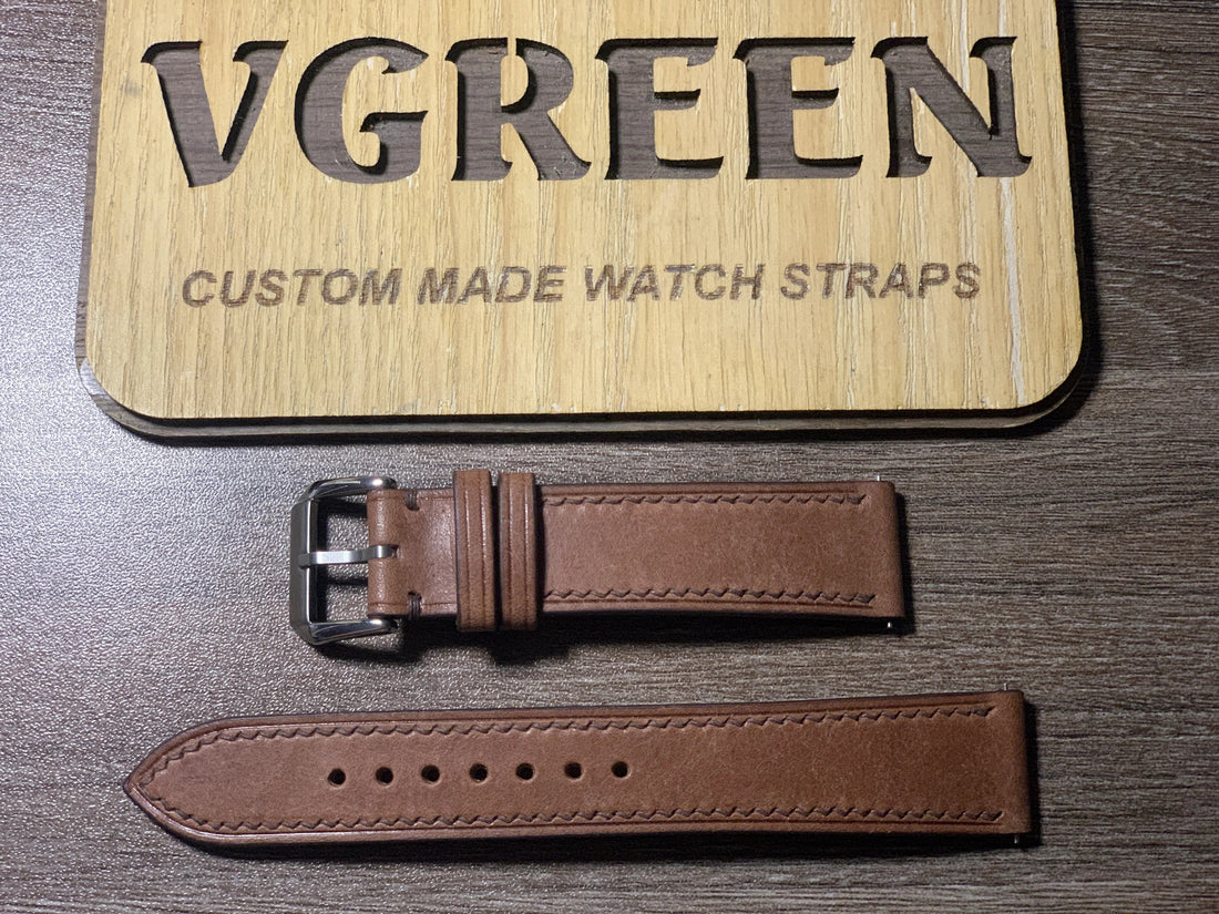 Dark brown Maya watch strap for an Oris Big Crown Pointer Date