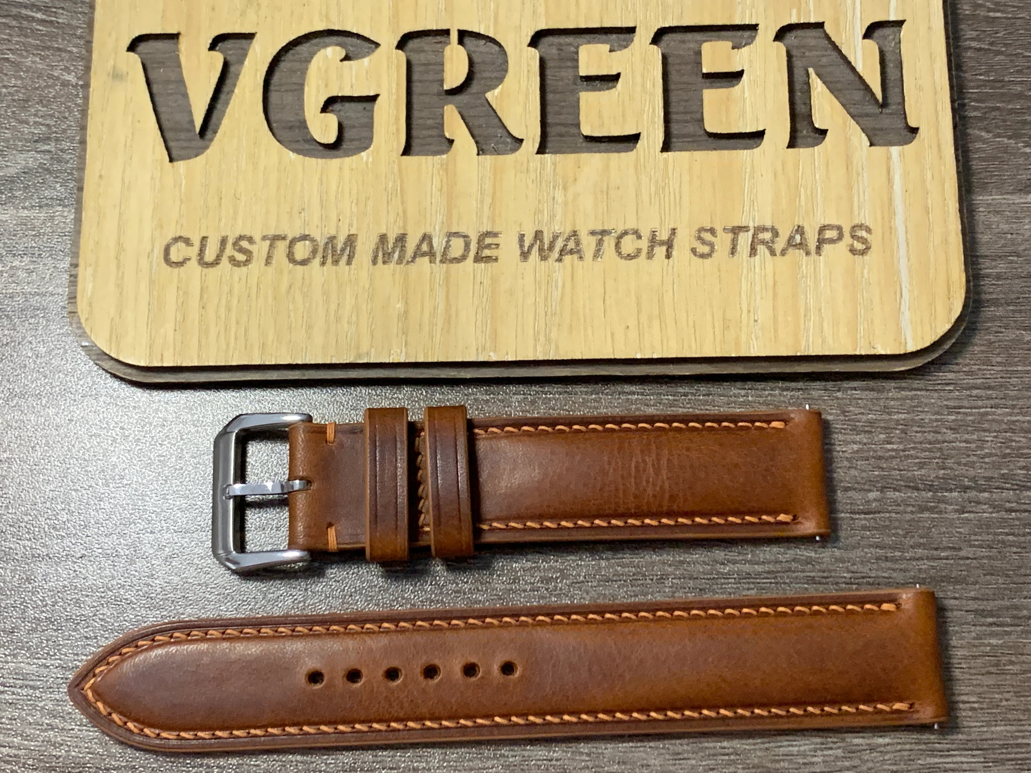 キングダム1-75 marron Cognac Badalassi Wax Strap for the Hamilton Valiant – VGreen