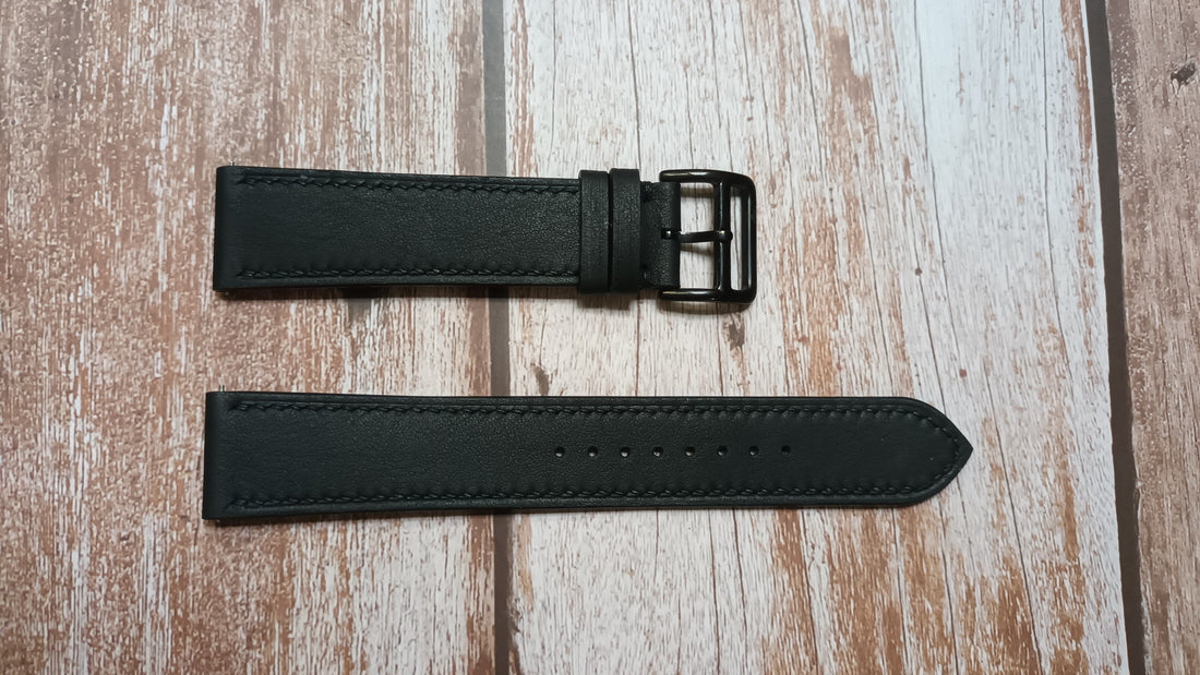 Black Swift Leather Strap For Bulova Watch