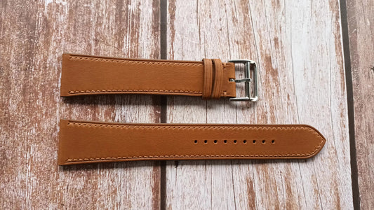 Brown Barenia Leather Strap For Fossil BQ2688 252204 Watch