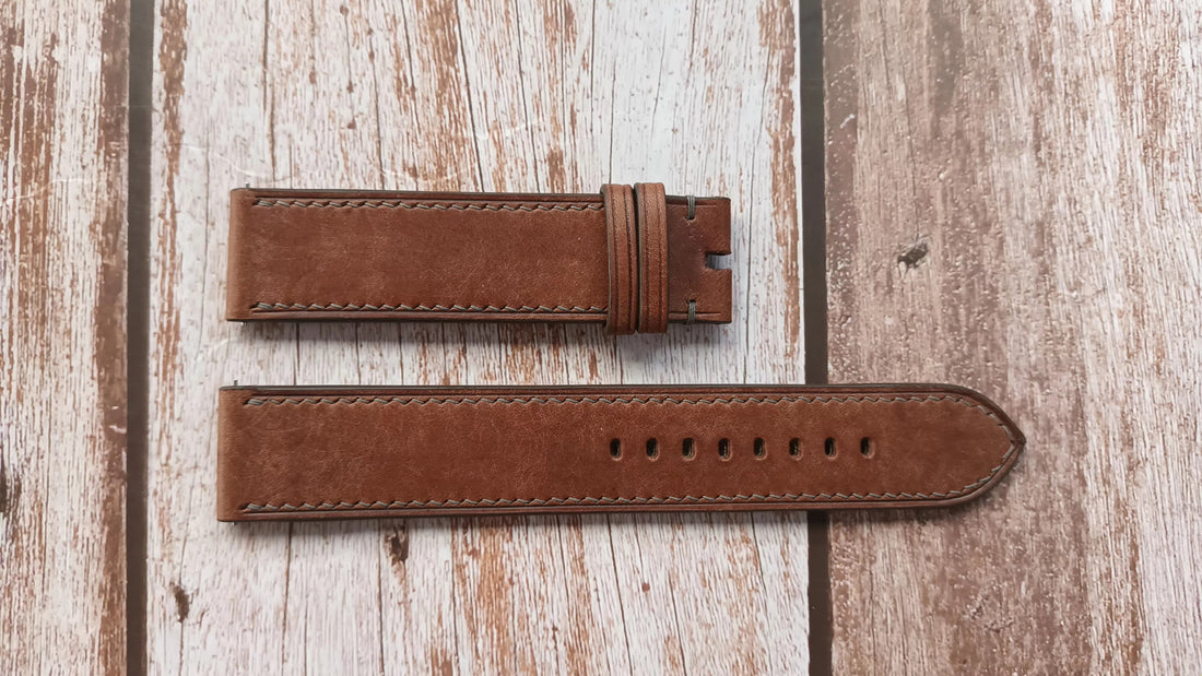 T Moro Maya Leather Strap For Tudor Black Bay Bronze 79250bm Watch
