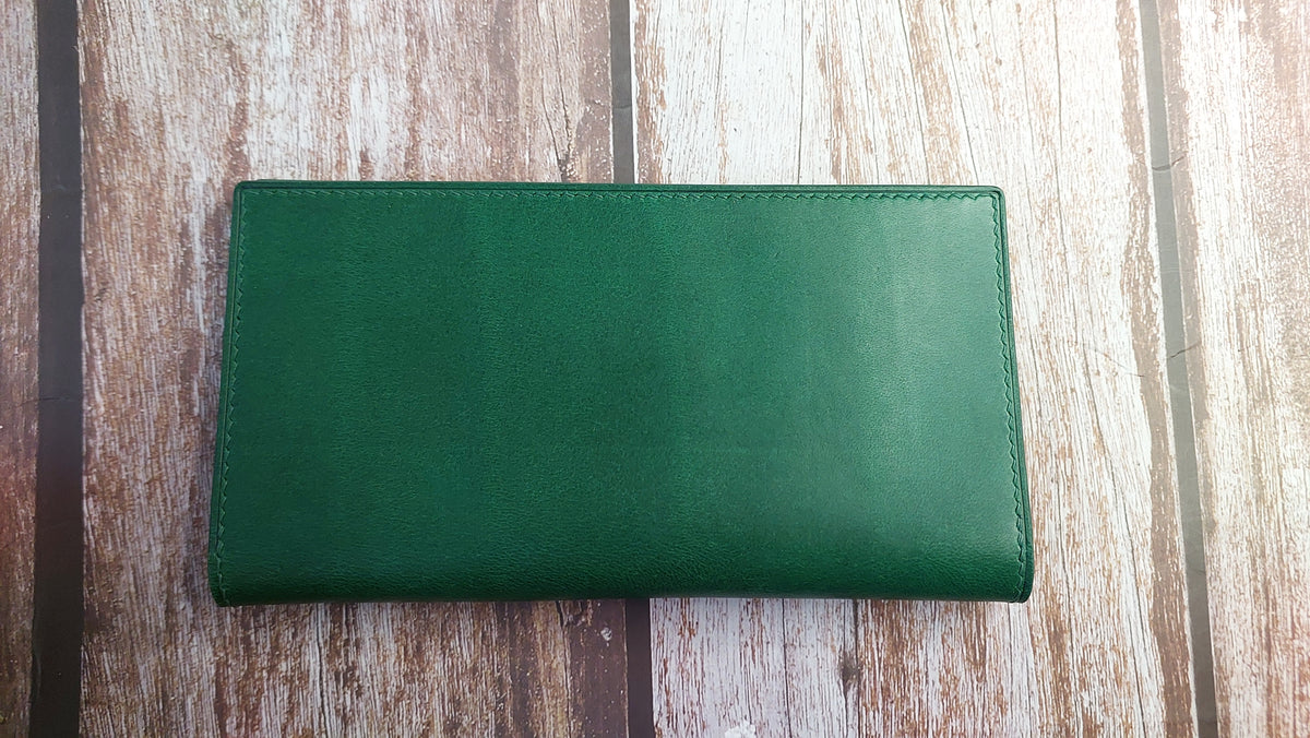 Green Buttero Custom Checkbook Cover – VGreen