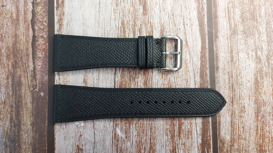 Black Epsom Leather Strap