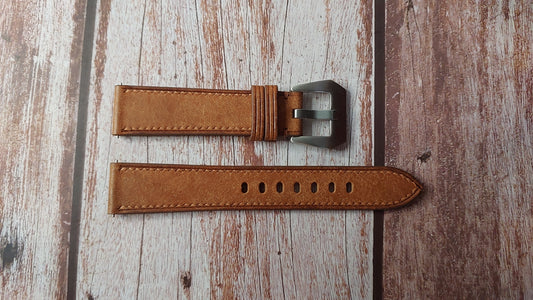 Whisky Maya Leather Strap For Citizen Promaster PMD56-2951 Watch