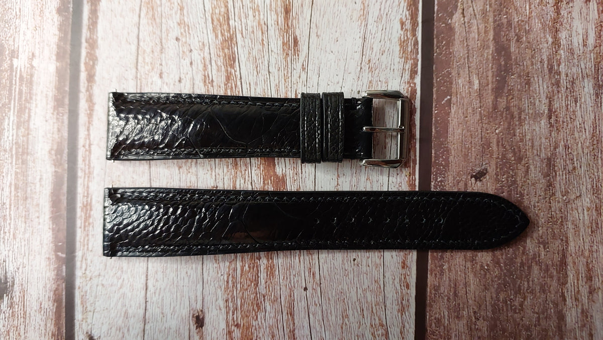 Black Full Grain Ostrich Leg Leather Strap For Cartier Tank XL 2023 Wa ...