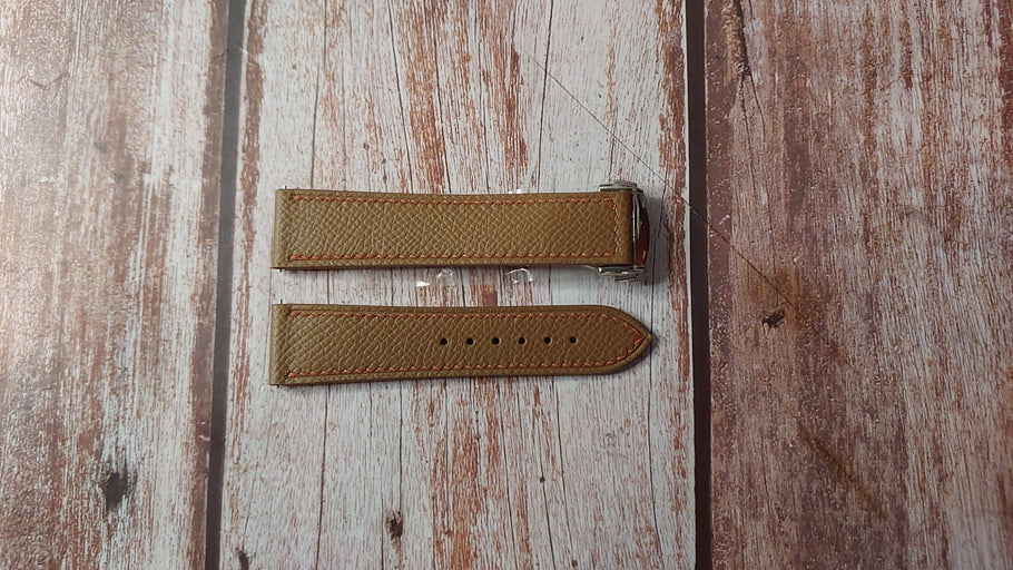 Brown Epsom Custom Leather Strap