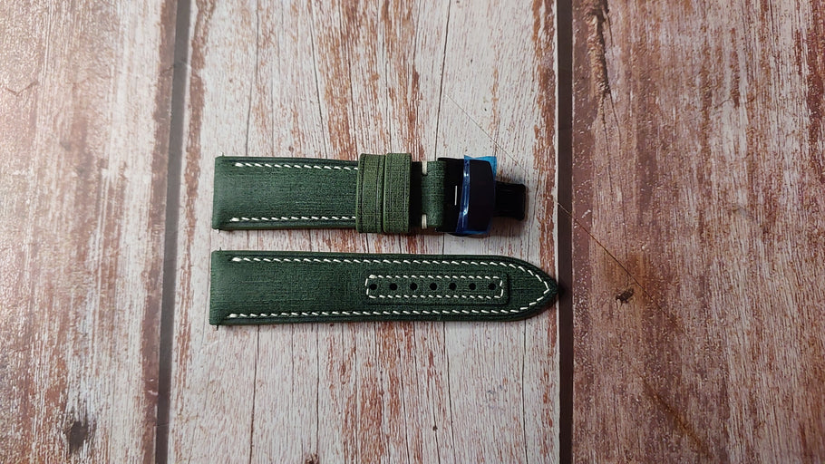 Verde Italian Babele Linen Leather Strap