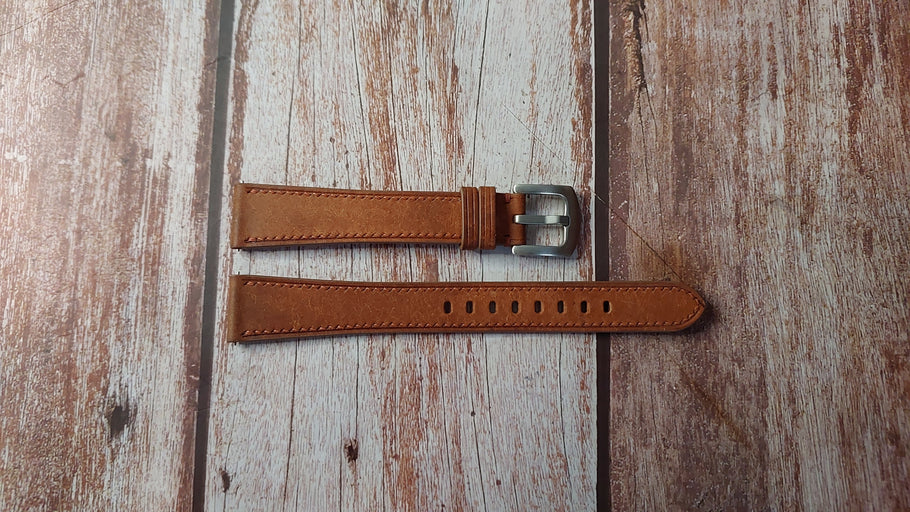 Whisky Maya Custom Leather Strap For Oris Big Crown Pointer Date Watch