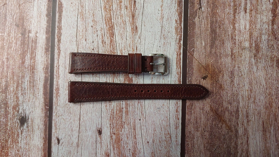 Dark Brown Badalassi Wax Custom Leather Strap