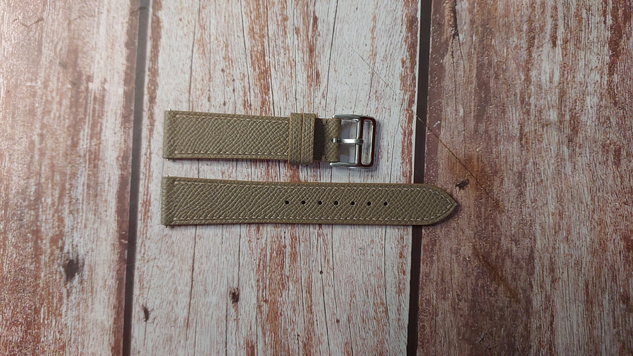 Taupe Epsom Custom Leather Strap