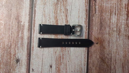 Black Shell Cordovan Custom Leather Strap For Seiko SPB143 Watch
