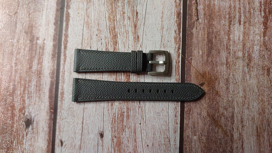 Gris Meyer Epsom Leather Strap