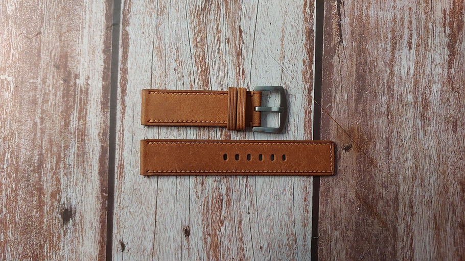 Whisky Maya Custom Leather Strap