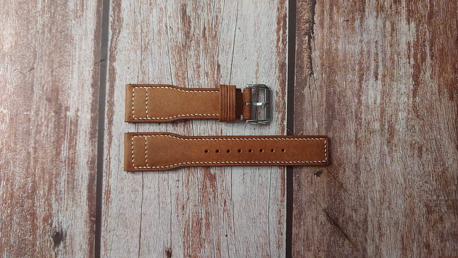 Whisky Maya Custom Leather Strap