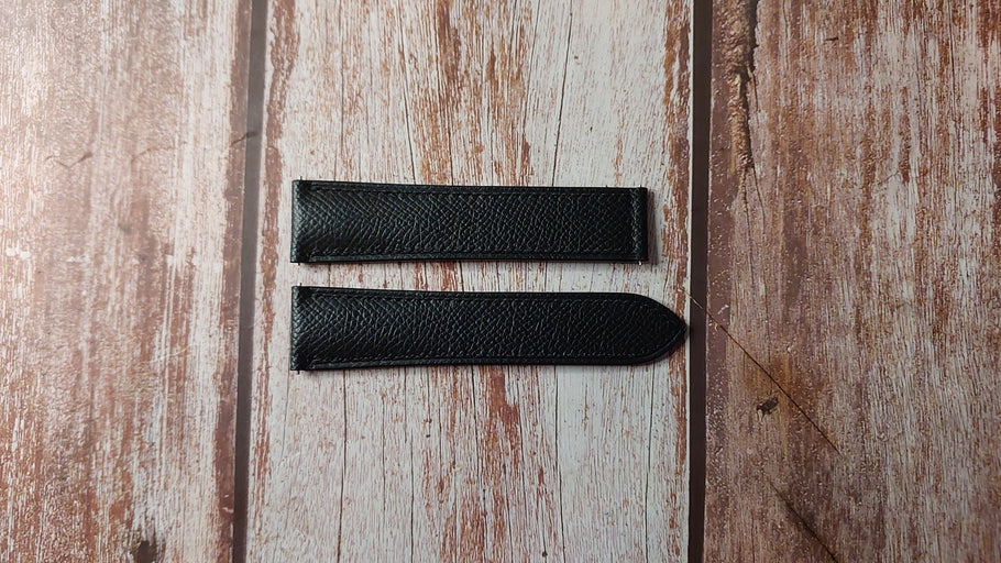 Black Epsom Custom Leather Strap