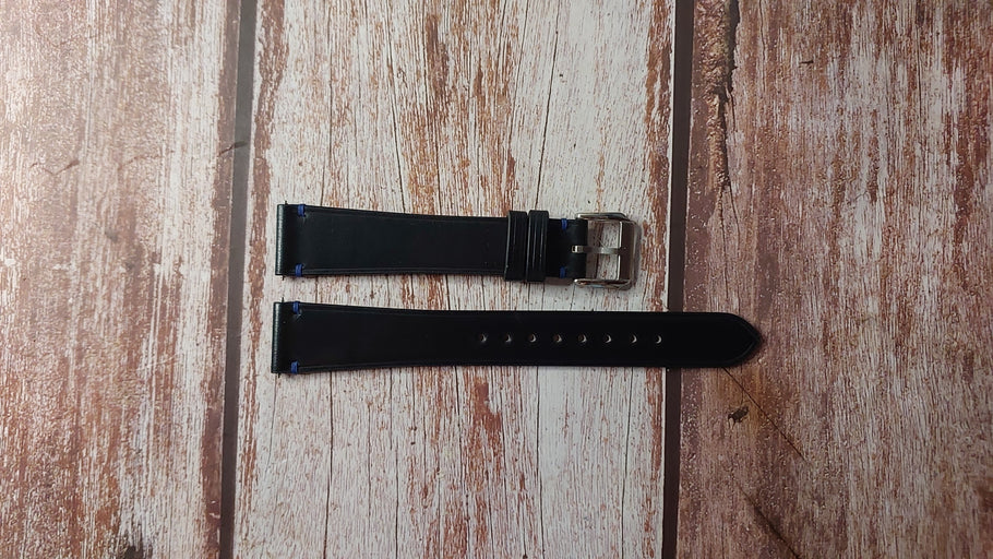 Black Shell Cordovan Custom Leather Strap